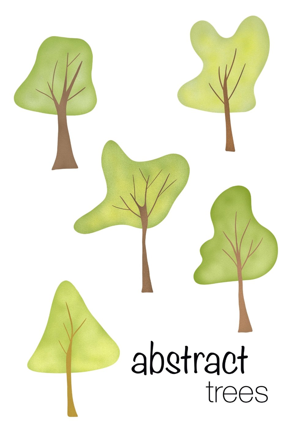 Abstract Tree Model Template Abstract trees – Atelier Zetailustrada