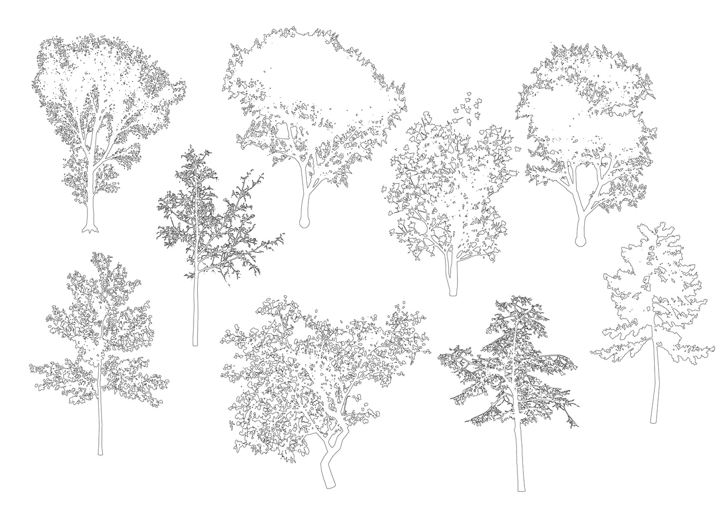 Flat vector trees