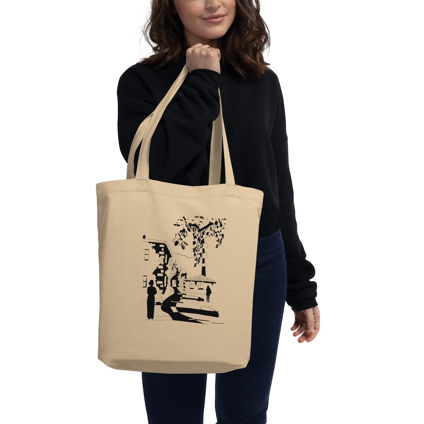 Sketchy ruins as a tote bag